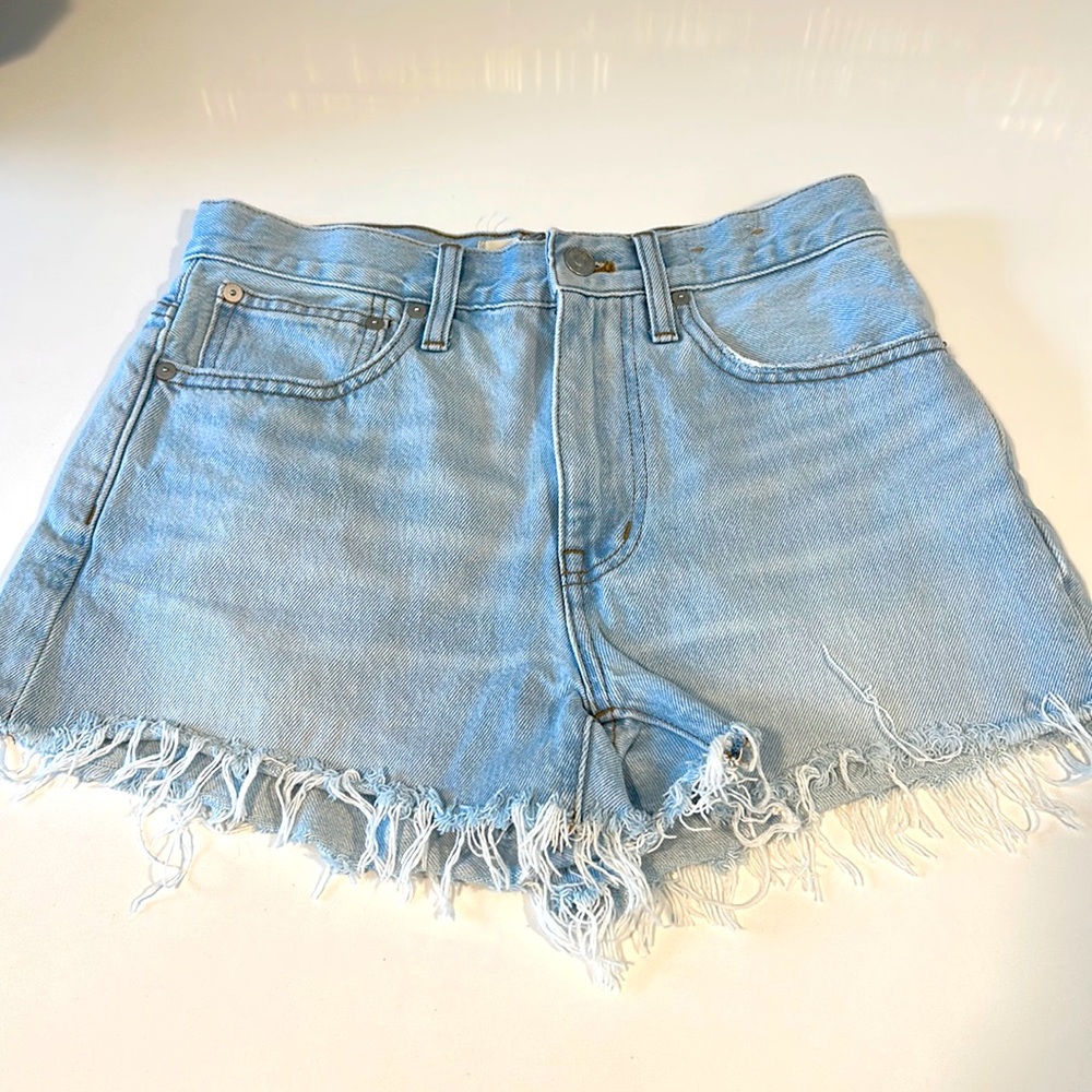 MADEWELL Jean shorts. Size 25. Light blue